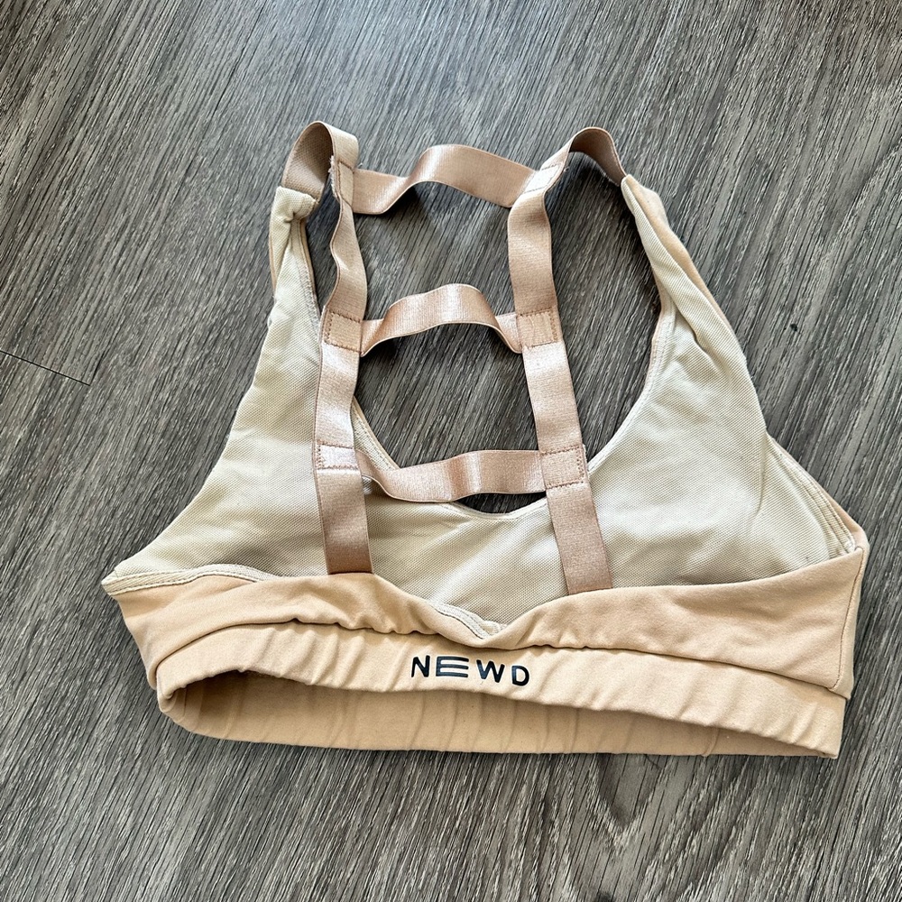 Nude sports bra